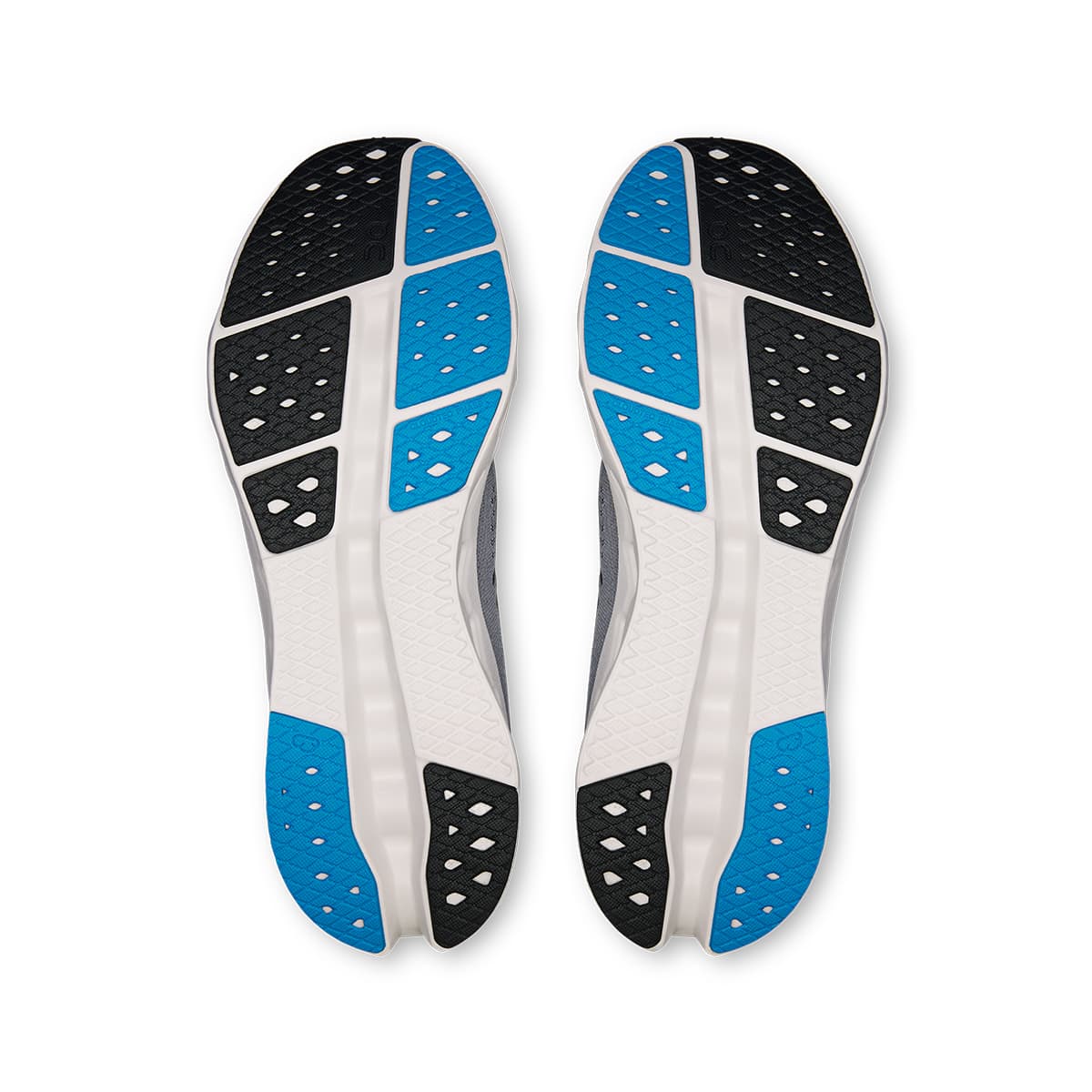 Soles of the On Cloudsurfer-2 Black-Malibu men’s running shoes #color_black-malibu
