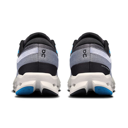 Back view of the On Cloudsurfer-2 Black-Malibu men’s running shoe 