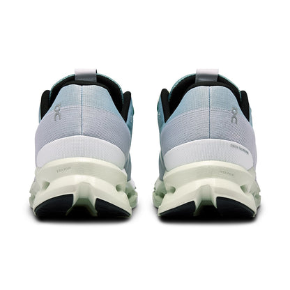 Back view of the On Cloudsurfer 7 Mineral-Aloe men’s running shoe 