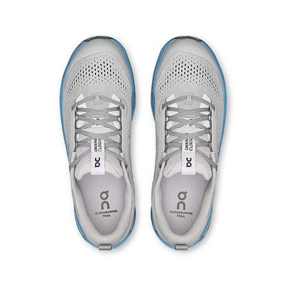 Top view of the On Cloudsurfer 2 Trail Rock-Niagara men’s running shoes 