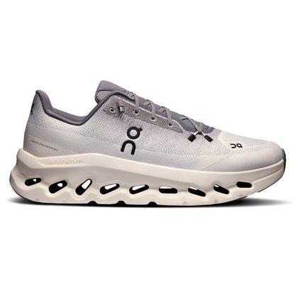 Right side view of the On Cloudtilt Rock Ivory men’s running shoe 