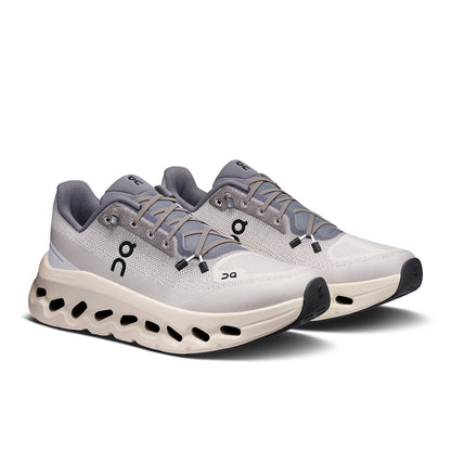 45-degree view of the On Cloudtilt Rock Ivory men’s running shoe 
