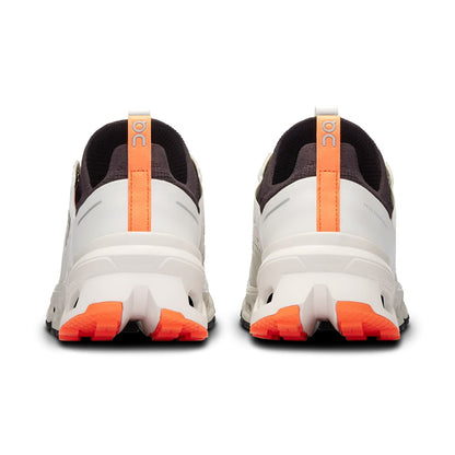 Back view of the On Cloudultra 2 White Wolf women’s running shoe 