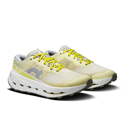 45-degree view of the On Running Cloudultra 3 Lychee-Lime women’s running shoe 