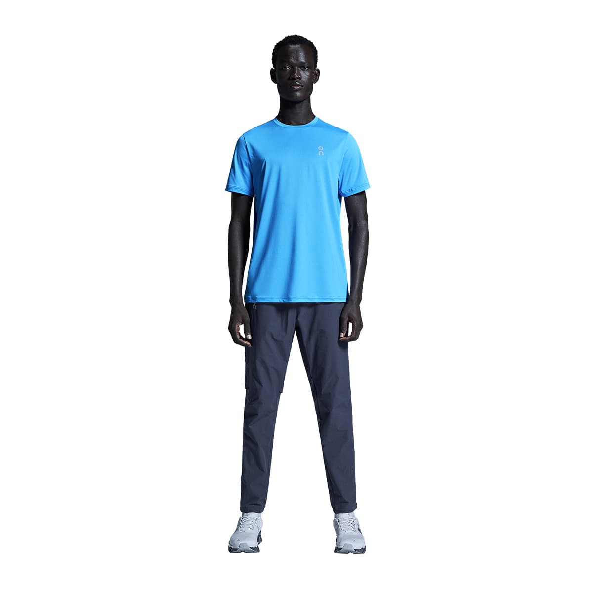 Man wearing the On Core T Colour Malibu - Front Angle  #color_malibu