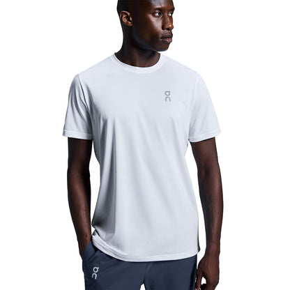 Man wearing the On Core T Colour White - Front View Close Up 