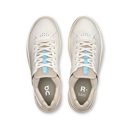 Top view of the On The Roger Advantage 2 White-Sand men’s running shoes 