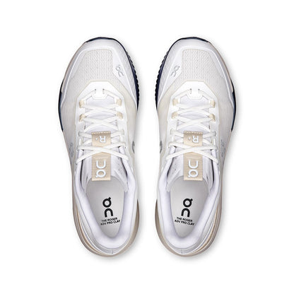 Top view of the On The Roger Advantage Pro Clay White-Cream men’s running shoes 
