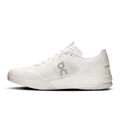 Left side view of the On The Roger Advantage Pro White-White men’s running shoe 