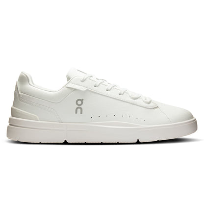 Right side view of the On The Roger Advantage White-White men’s running shoe 
