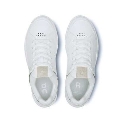 Top view of the On The Roger Centre Court White-Gum women’s running shoes 
