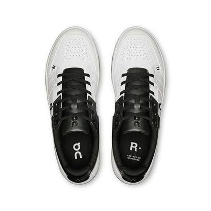 Top view of the On Roger Clubhouse White-Black men’s running shoes 