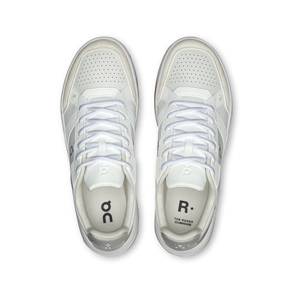 Top view of the On The Roger Clubhouse White-Ivory men’s running shoes 