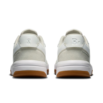 Back view of the On The Roger Clubhouse White-Ivory men’s running shoe 