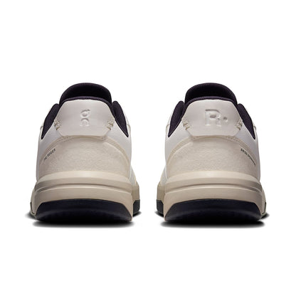 Back view of the On The Roger Clubhouse White Midnight men’s running shoe 