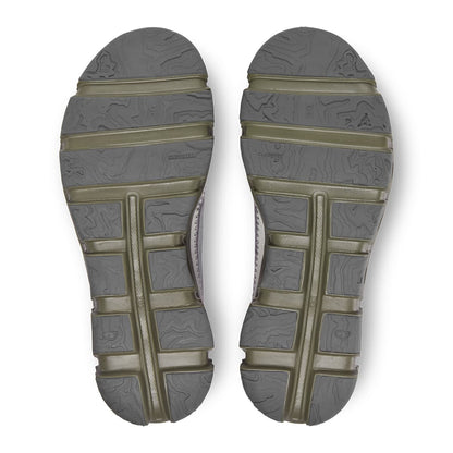 Soles of the On Cloudaway Alloy Ivy men’s running shoes 