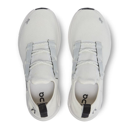 Top view of the On Cloudeasy White Black men's running shoes 