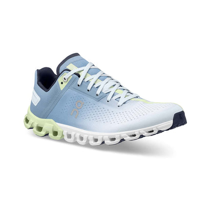 45-degree view of the On Cloudflow Niagara-Meadow women’s running shoe 