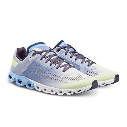 45-degree view of the On Cloudflow Nimbus-Seedling women’s running shoe 