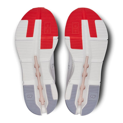 Soles of the On Cloudnova Form White-Red men’s running shoes 