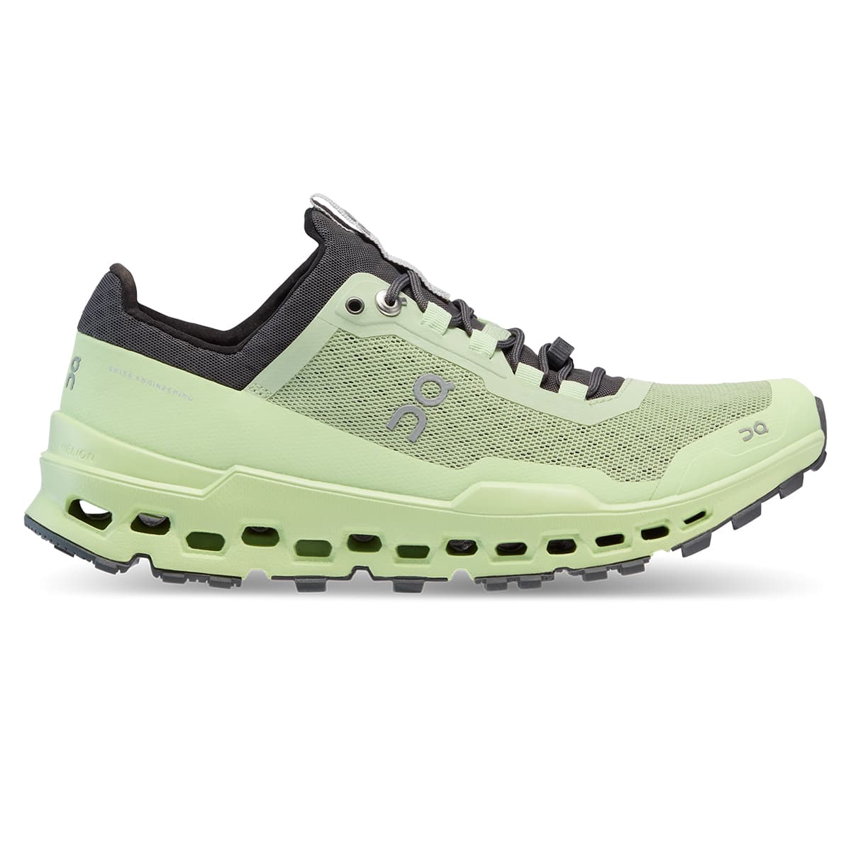 Right side view of the On Cloudultra Vine Meadow women’s running shoe #color_vine-meadow