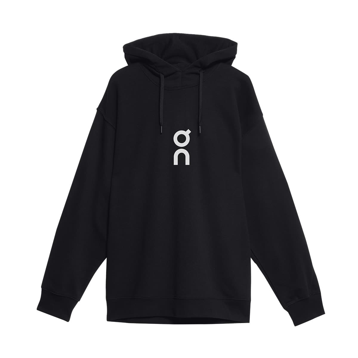 Product shot of the Women’s On Club Hoodie Colour Black #color_black