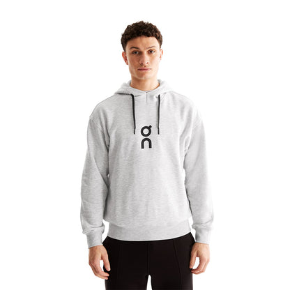 Man wearing the On Club Hoodie Colour Crater 