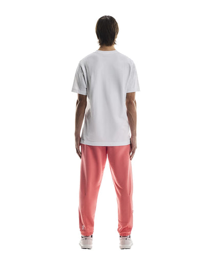 Man wearing the On Club T Colour White - Back View 