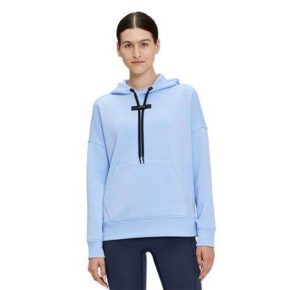 Women wearing the On Hoodie Stratosphere Navy Colour Navy 