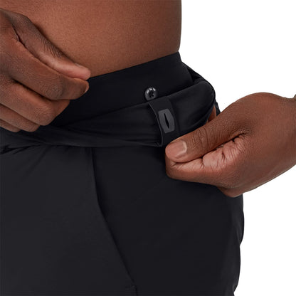 Product shot of the Men’s On Hybrid Shorts Colour Black - Inside Lining 