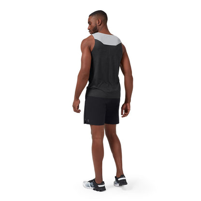 Product shot of the Men’s On Hybrid Shorts Colour Black - Back View 