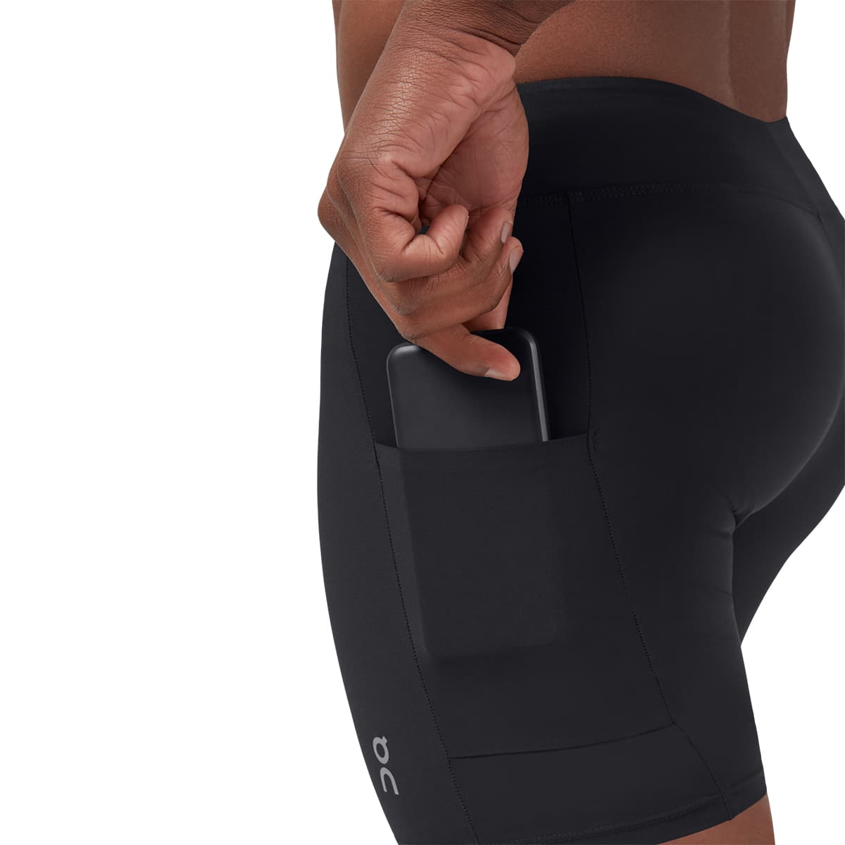 Man wearing the On Hybrid Shorts Colour Navy - Shorts Inner Phone Pocket 