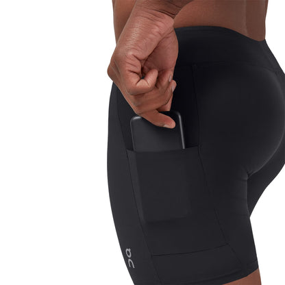 Man wearing the On Hybrid Shorts Colour Navy - Shorts Inner Phone Pocket 