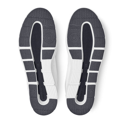 Soles of the On The Roger Advantage White-Midnight running shoes 
