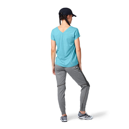 Female Model wearing the On Lightweight Cap Colour Black - Back View 